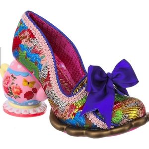 Irregular Choice Elevenses Teapot Cake Pumps heels Blue size 7 NIB 38